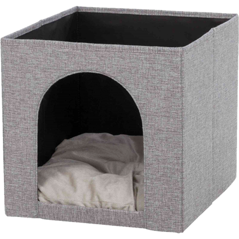 Trixie - Ella Cuddly Cave for shelf Gray 33 x 33 x 37 cm - Katt - Sovplatser till katt - ZOO.se