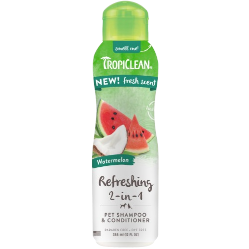 TropiClean - 2in1 Watermelon Shampoo 355 ml - Hund - Pälsvård Trim & Hundbad - ZOO.se