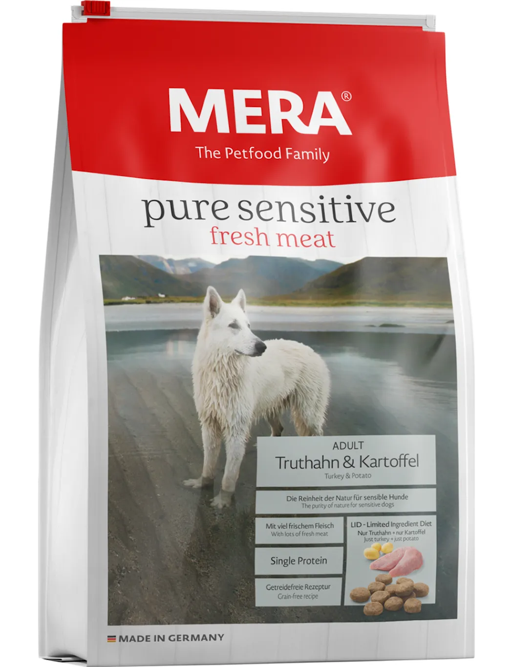 Mera Petfood Pure Sensitive Adult Kalkon & Potatis 4 kg