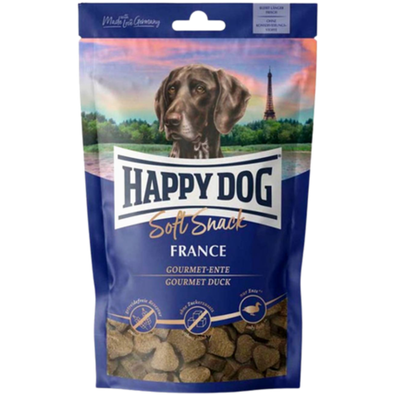 Treats Soft Snack France 100g x 6st - Hund - Hundegodbiter & tyggebein - Belønningsgodbiter for hund - Happy Dog