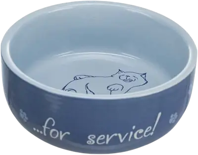 Keramikskål katt "Thanks for Service"