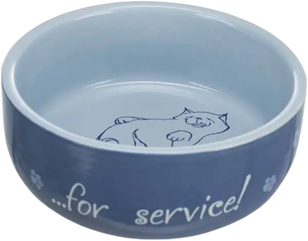 Keramikskål katt "Thanks for Service"