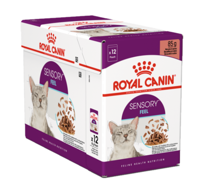 Feline Sensory Feel Gravy 85 g x 12 stk - porsjonsposer - Katt - Kattefôr & kattemat - Våtfôr og våtmat - Royal Canin