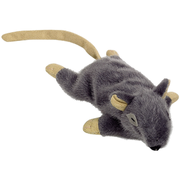 Crackling Catnip Mouse Grey 14,5 cm - Katt - Kattleksaker - Leksaksmöss - Nobby - ZOO.se