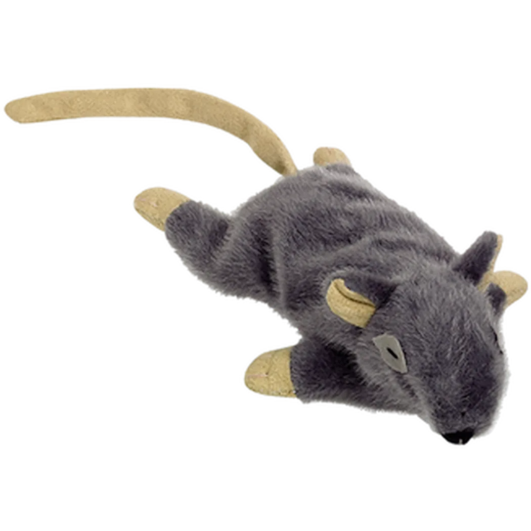 Crackling Catnip Mouse Grey 14,5 cm