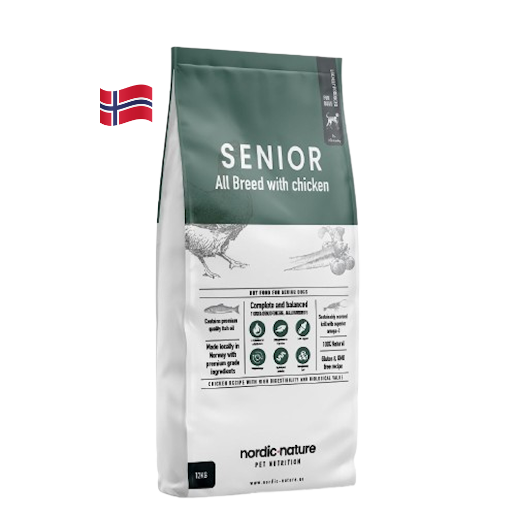 Nordic Nature - Senior All Breed Chicken 12 kg - Hund - Hundmat & hundfoder - ZOO.se