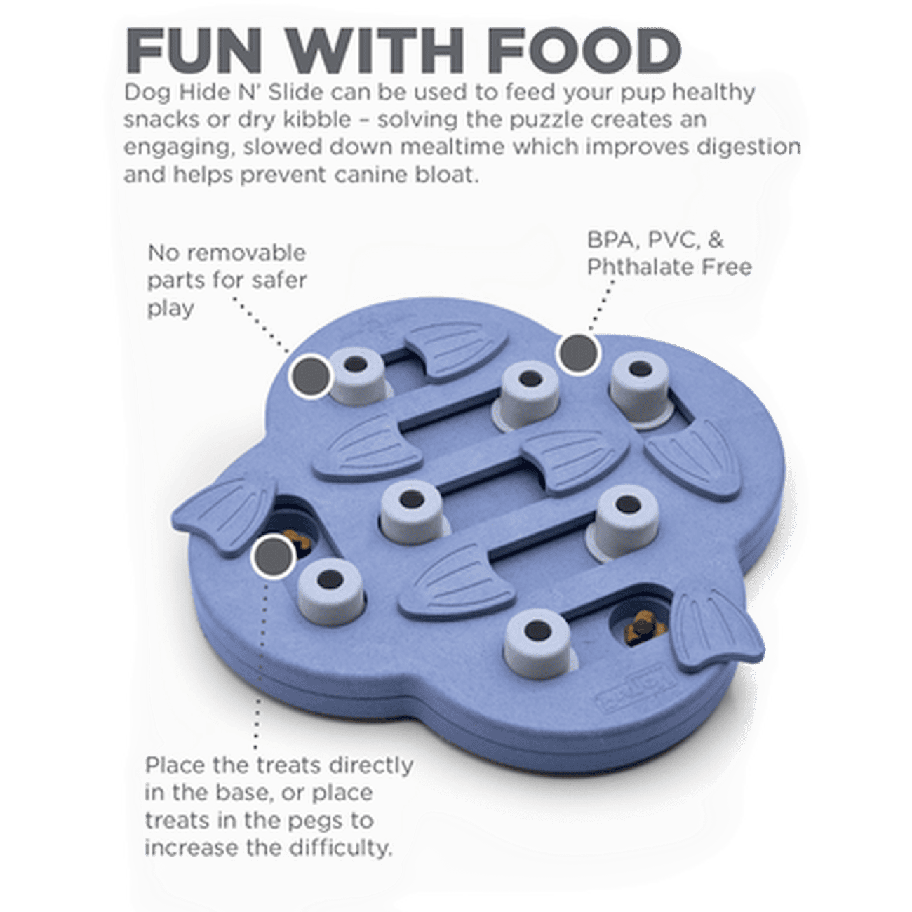 Dog Hide'n Slide Composite, Level 2 (Intermediate) Purple 33 x 33 x 5