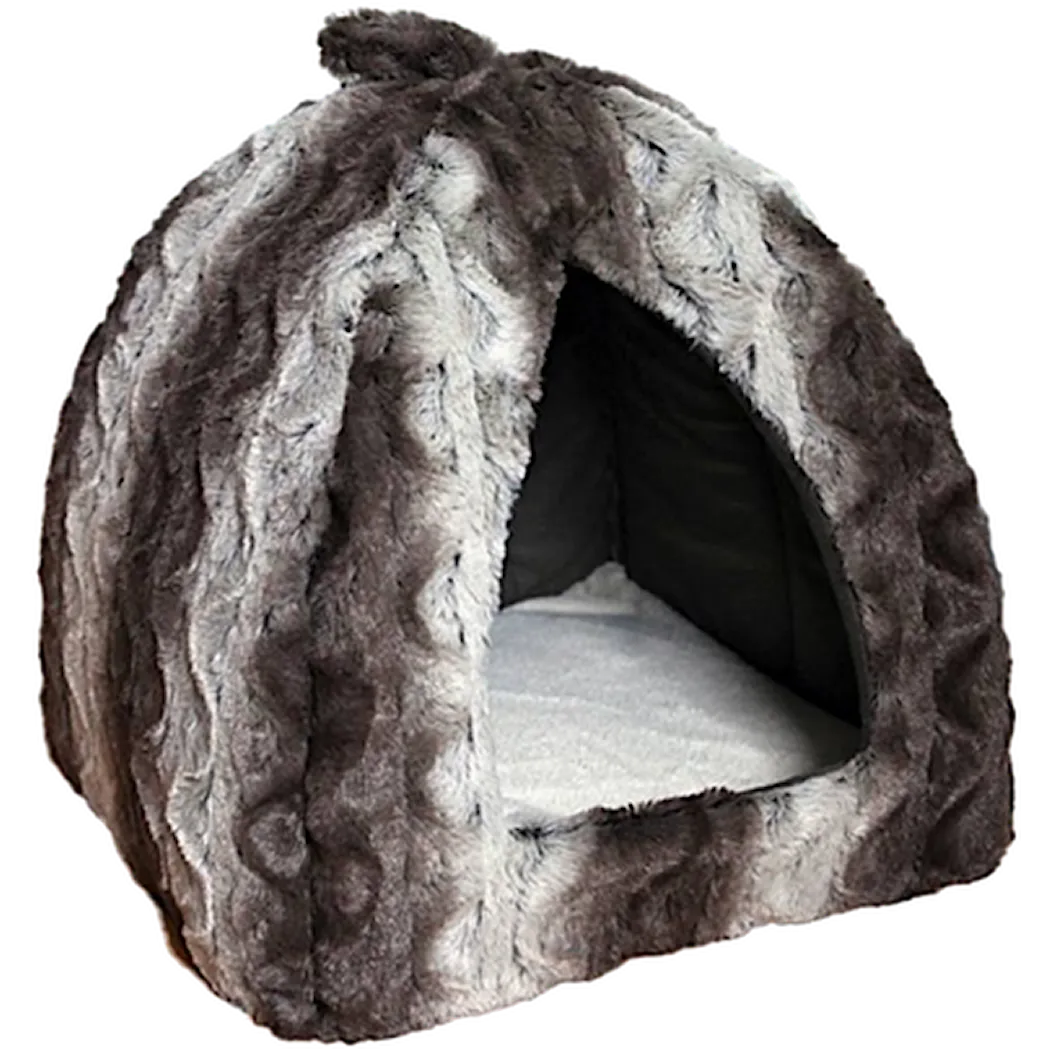 Kattsäng Pyramid Grey & Cream Snuggle Plush 40cm