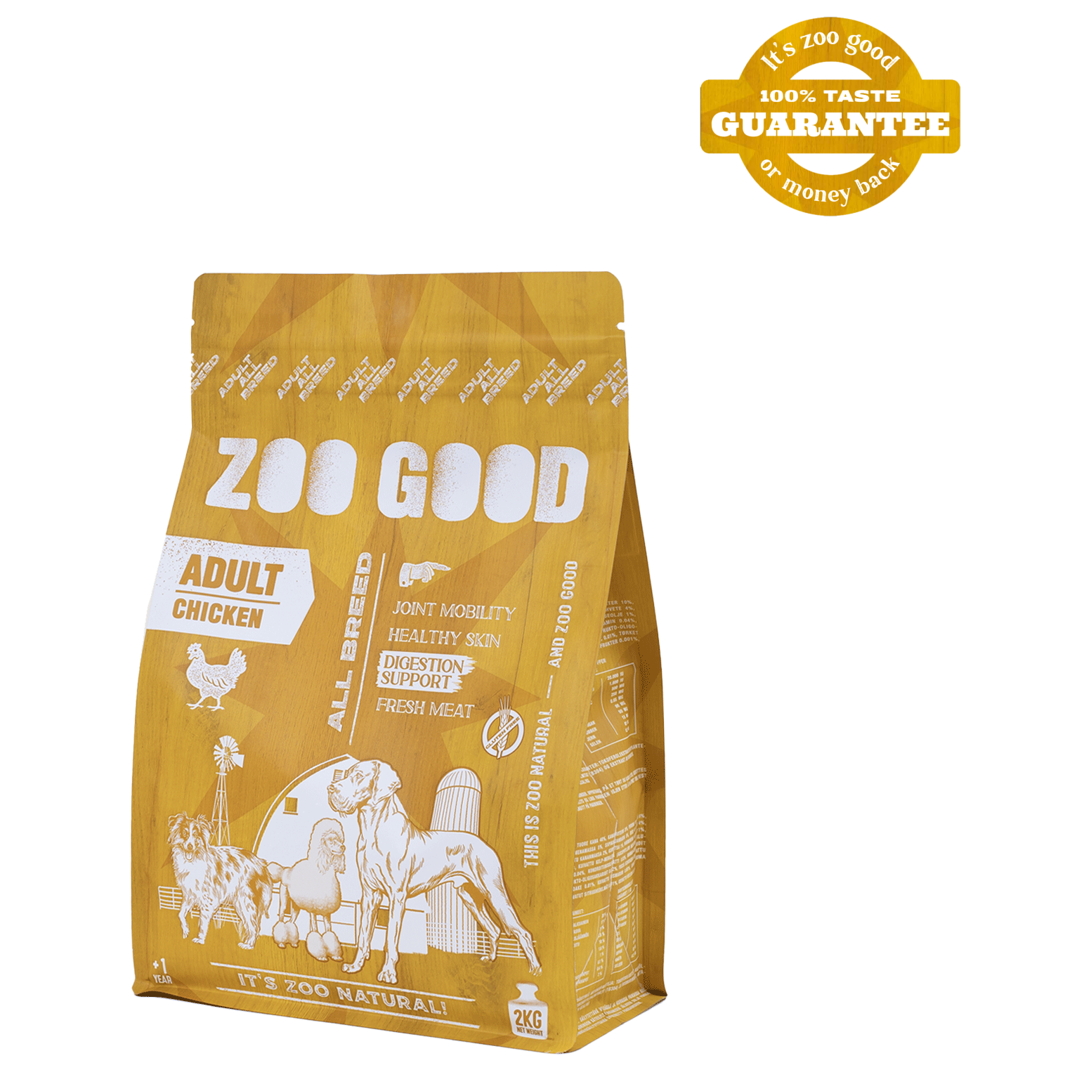 ZOO GOOD - Chicken Digest Adult All Breed - kuivaruoka kaikille roduille 2 kg - Koirat - Koiranruoka - Kuivaruoka