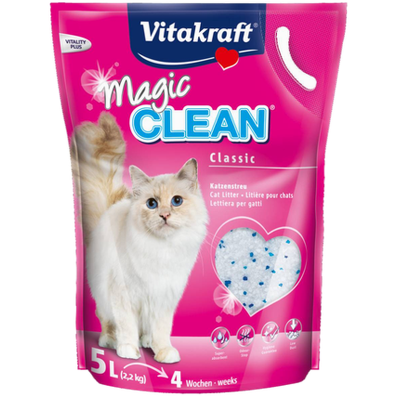 Vitakraft - Magic Clean 6 x 5 L - Katt - Kattsand & kattströ - Kattsand kristaller & Kristallkattsand - ZOO.se