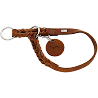 Hunter - Hundhalsband Ställbart Solid Education Cognac M - Halsmått 40-45cm - Hund - ZOO.se