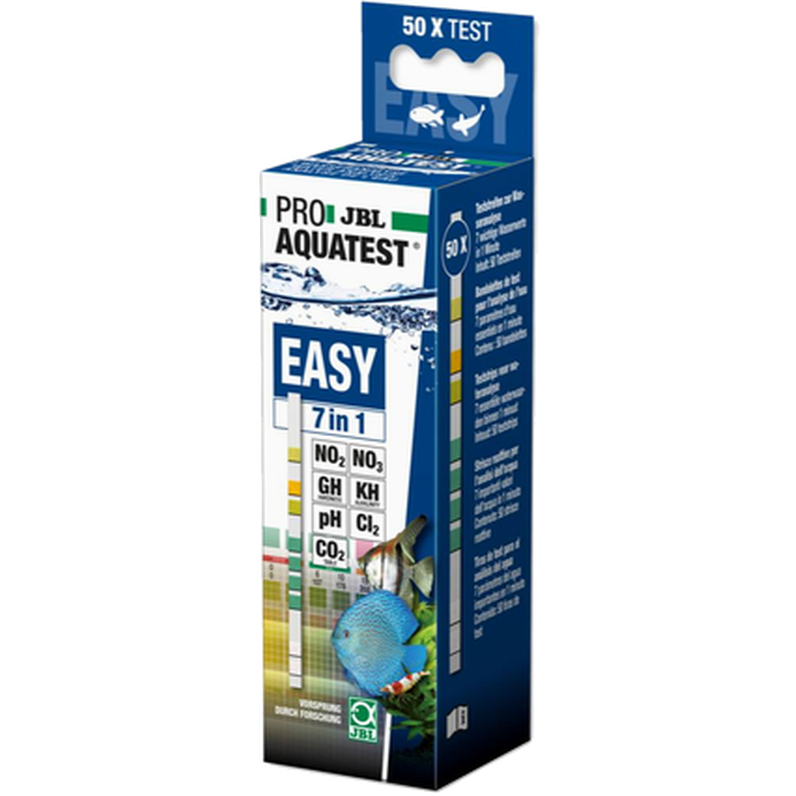 JBL - ProAquaTest EasyTest 7 in1 Strips Quick Water Testing 50-pack - 7 värden - Akvaristik - ZOO.se
