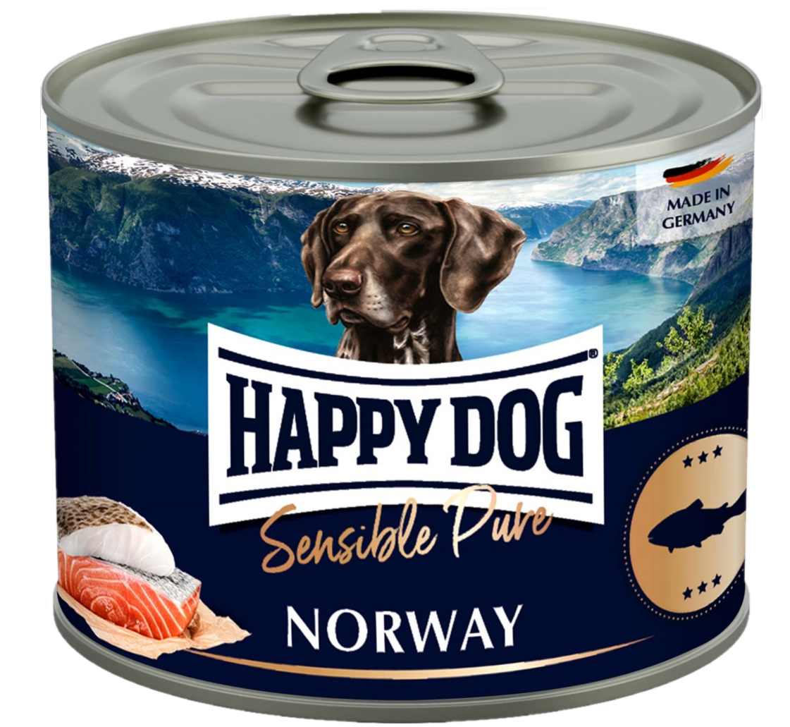 Happy Dog - konserv, Norway, 100% havsfisk 200 g - Hund - Hundmat & hundfoder - ZOO.se