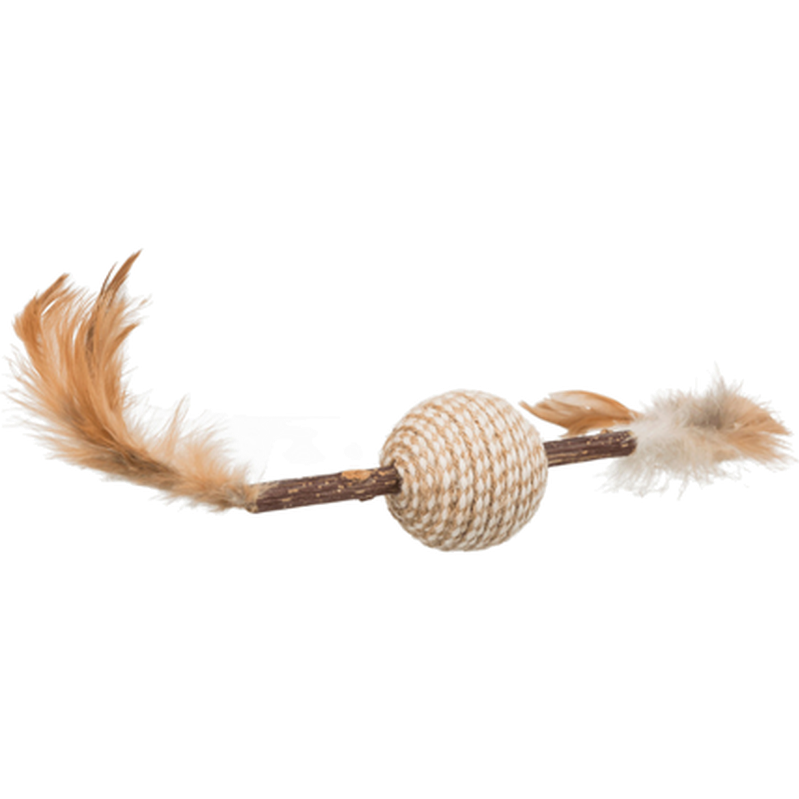 Trixie - Matatabi Feather Toy Brown 20 cm - Katt - Kattleksaker - ZOO.se