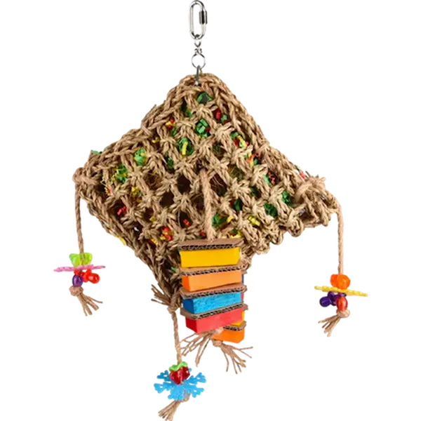 Bird Toy Net Square Multicolored 45 cm