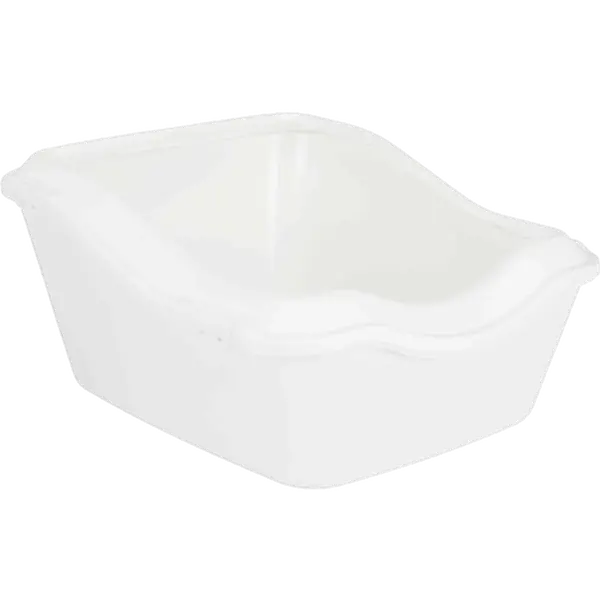 Cleany Cat Litter Tray with Rim White 54 x 45 cm