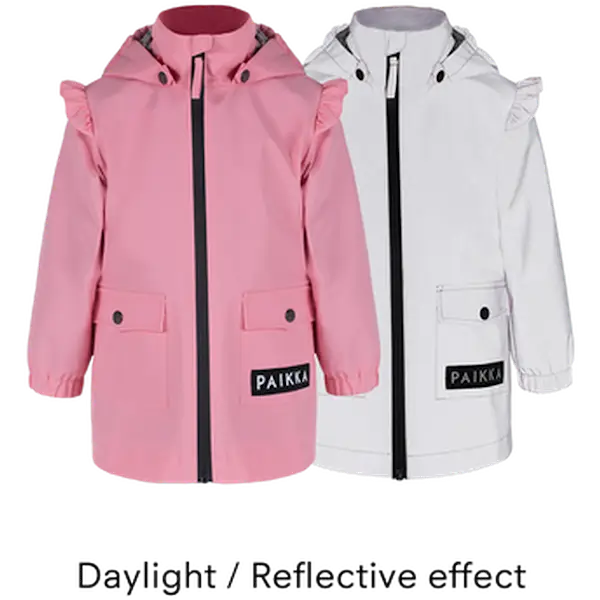 Human Visibility Raincoat Pink Kids 110/116 cm
