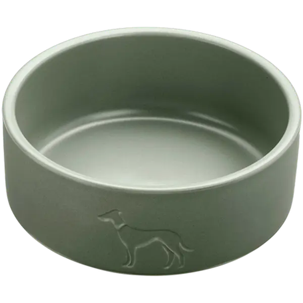 Dog & Cat Feeding Bowl Osby Ceramic Green 350ml/ø11cm