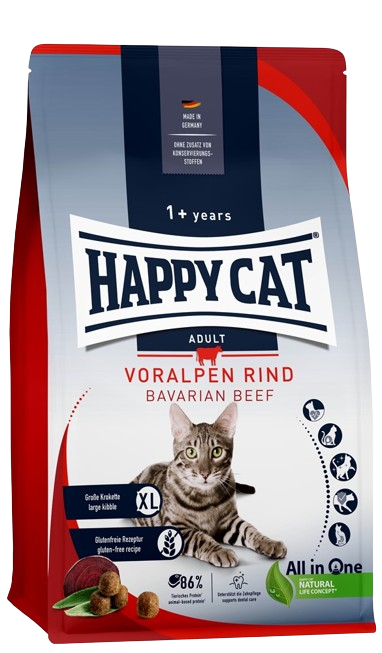 Happy Cat - Adult nötkött, 10 kg - Katt - Kattfoder & kattmat - Torrfoder till katt - ZOO.se