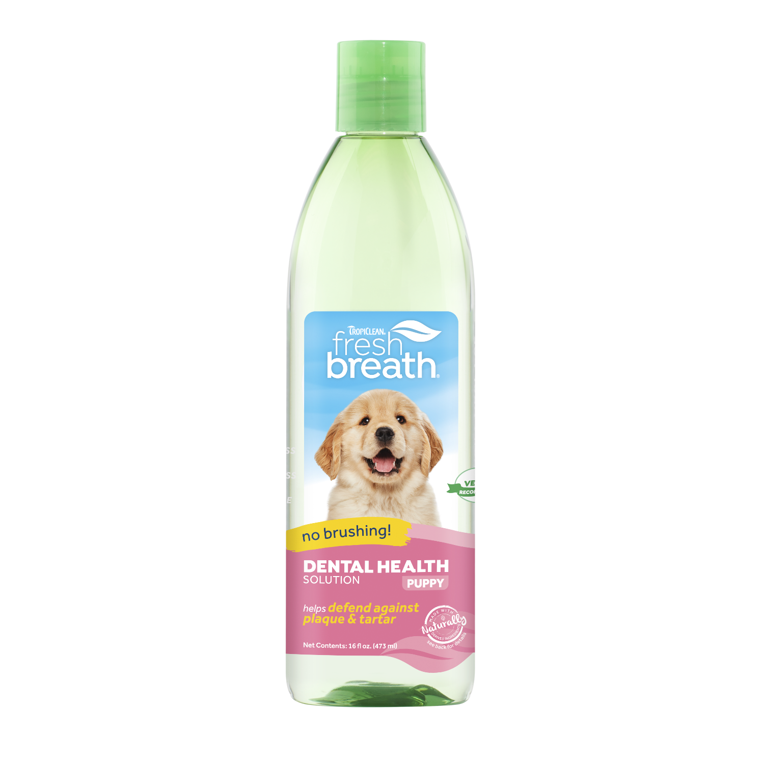TropiClean - Fresh Breath Dental Health Solution for Puppies 473 ml - Hund - ZOO.se