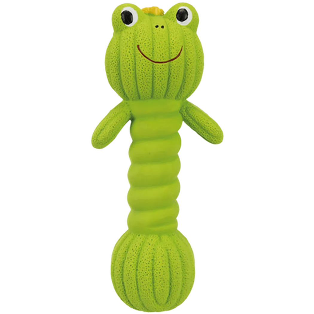 Trixie Dumbbell Frog Latex Green 18 cm