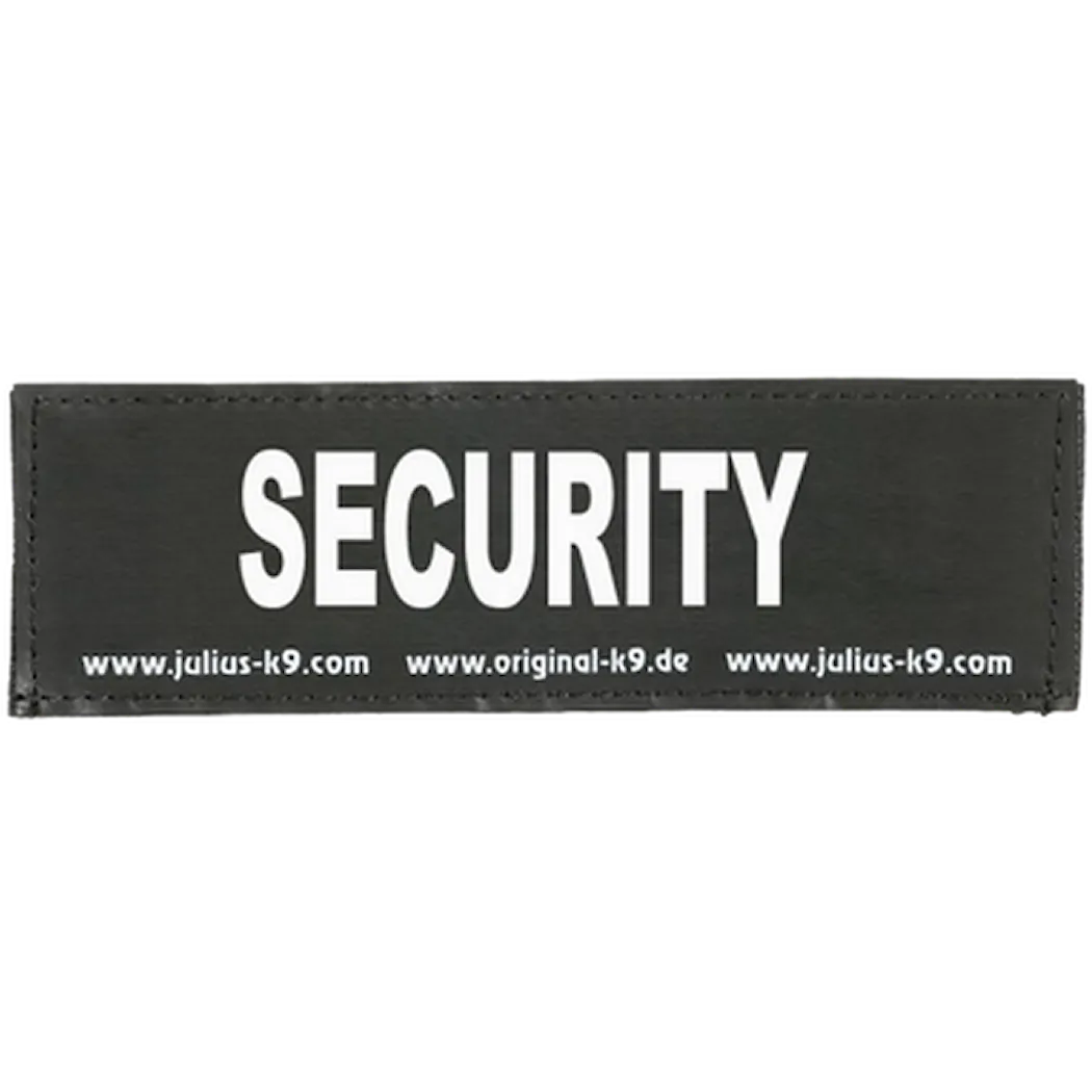 Julius-K9 Velcro Labels/Patches "Security" for IDC Powerharness Dog Harness