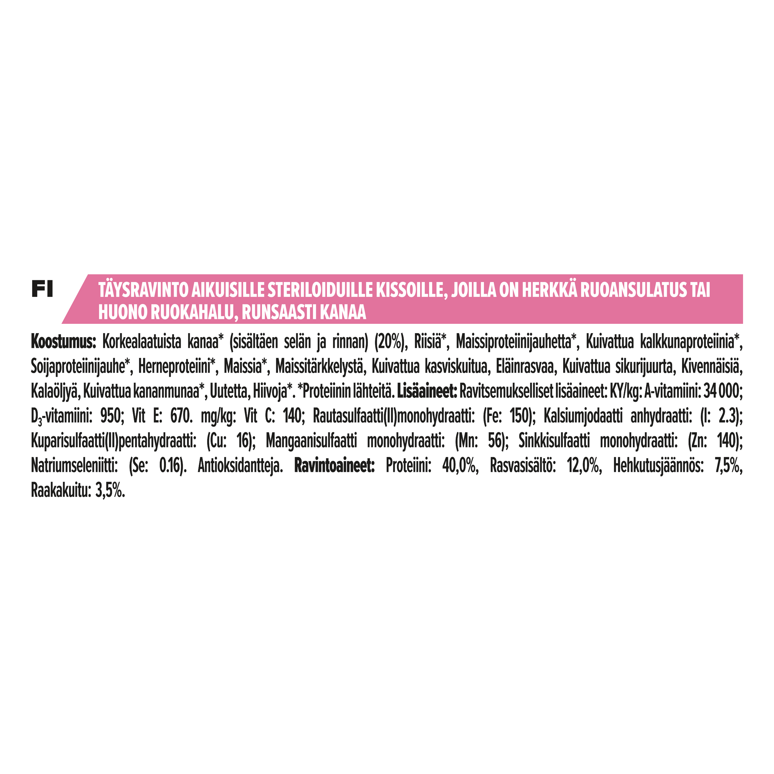 5 Pro Plan Cat DelicateDigestion Adult Chicken 1,5