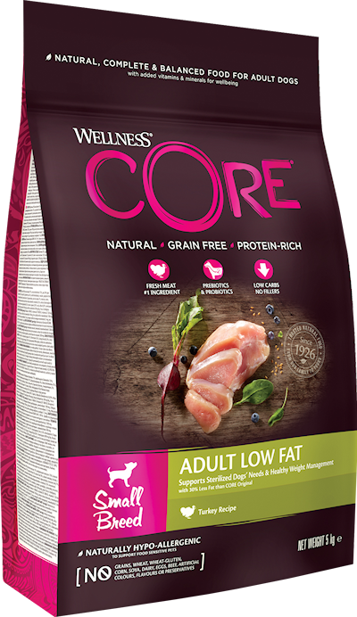 Preview of Core Petfood Dog Adult Low Fat Small Breed Turkey Dry 5 kg