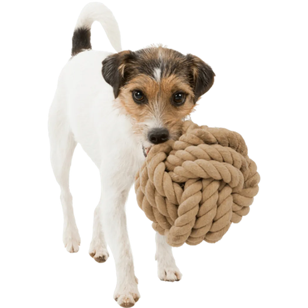 Trixie BE NORDIC Playing Rope Ball White Ø 13 cm