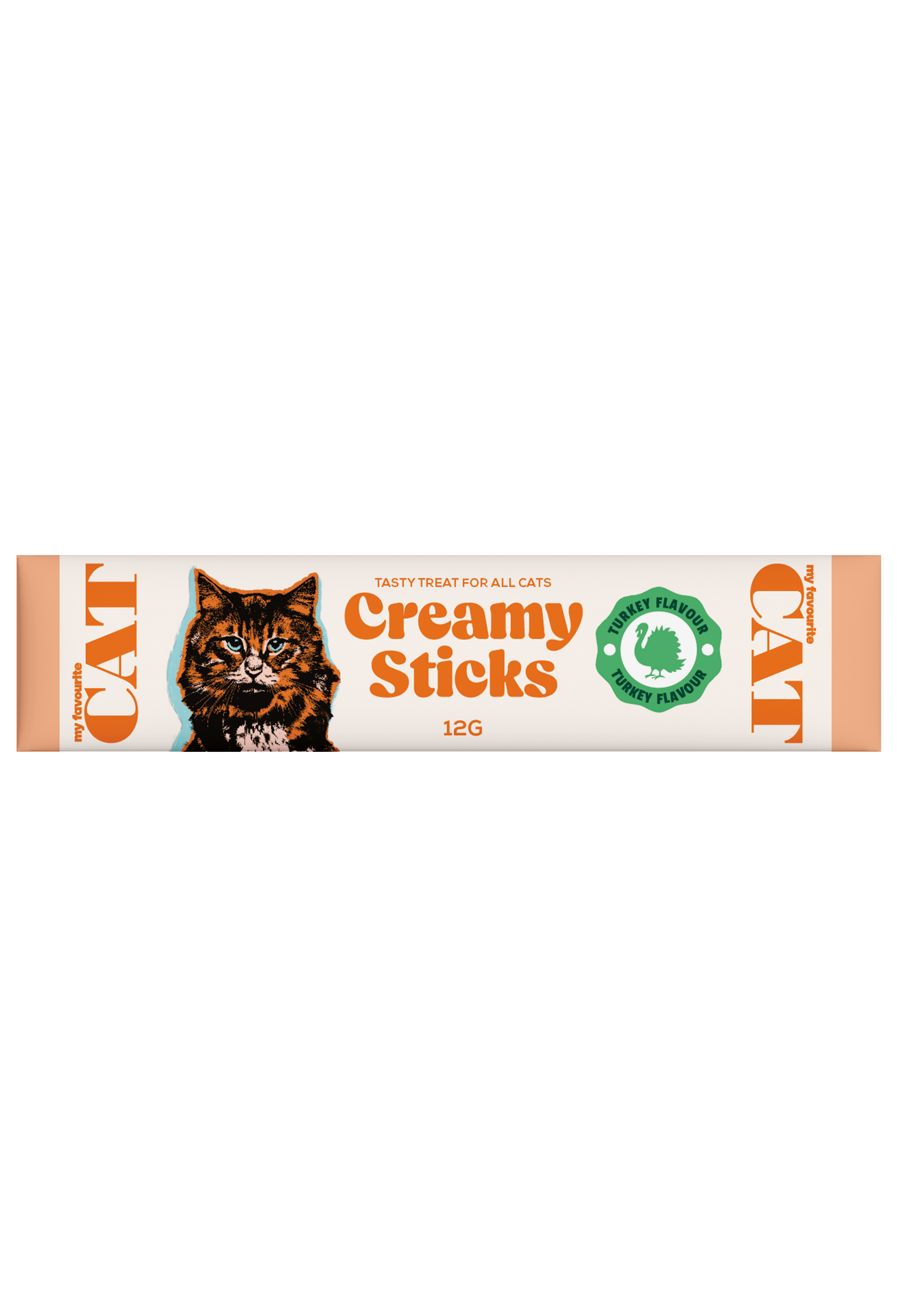 My favourite CAT - Creamy Sticks - Turkey 7x12g - Katt - Kattegodteri & kattegress - ZOO.no