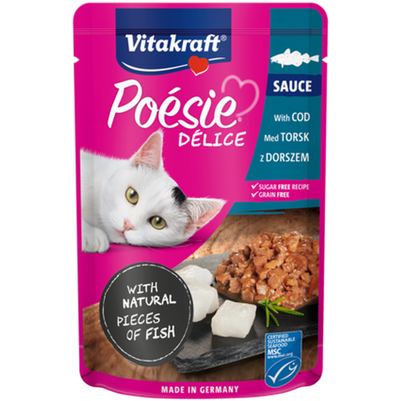 Vitakraft - Poésie Délice Cod Msc 23 x 85 g - Katt - Kattfoder & kattmat - ZOO.se