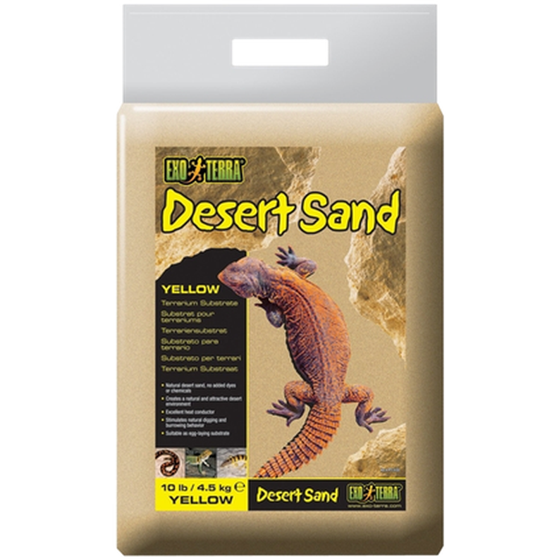 Exoterra - Desert Sand - Desert Terrarium Substrate Yellow 4,5 kg - Reptil - ZOO.se