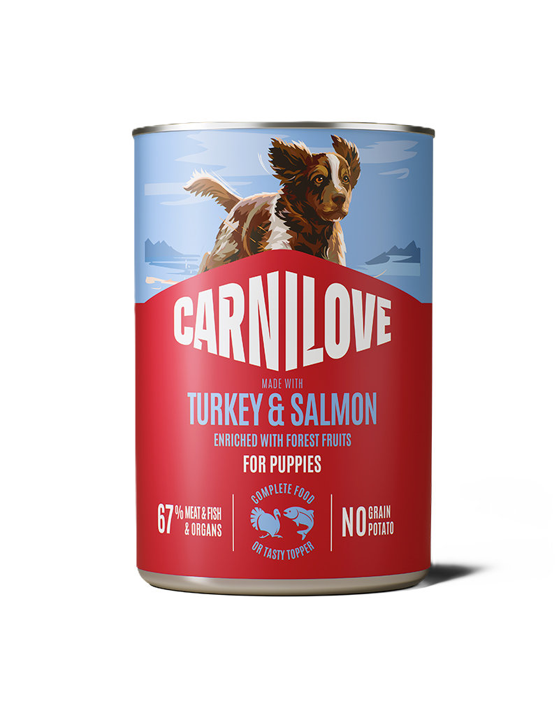 Carnilove Dog Can Paté Salmon & Turkey for Puppies 400g