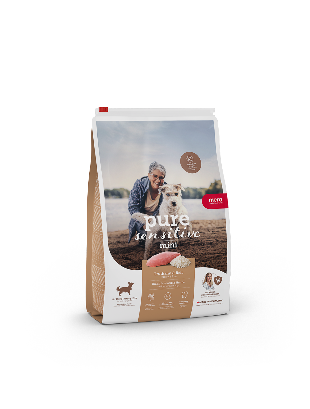 Mera Petfood - Pure Sensitive Adult Mini Kalkon & Ris 4 kg - Hund - Hundmat & hundfoder - ZOO.se