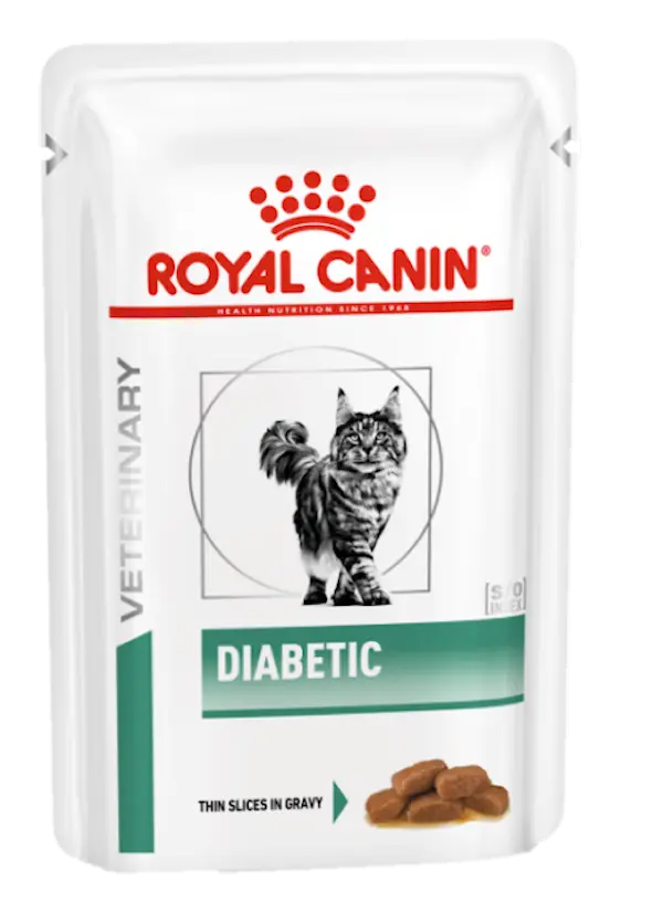 Veterinary Diets Weight Management Diabetic Slices In Gravy Pouch våtfôr til katt