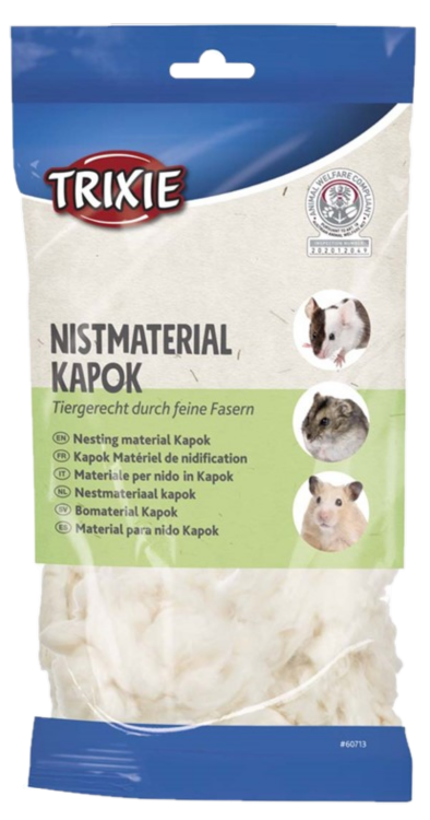 Trixie - Pesämateriaali Kapok 100 g - Pieneläimet - Kuivikkeet ja pesätarvikkeet - Pesämateriaali ja hamsterivanu