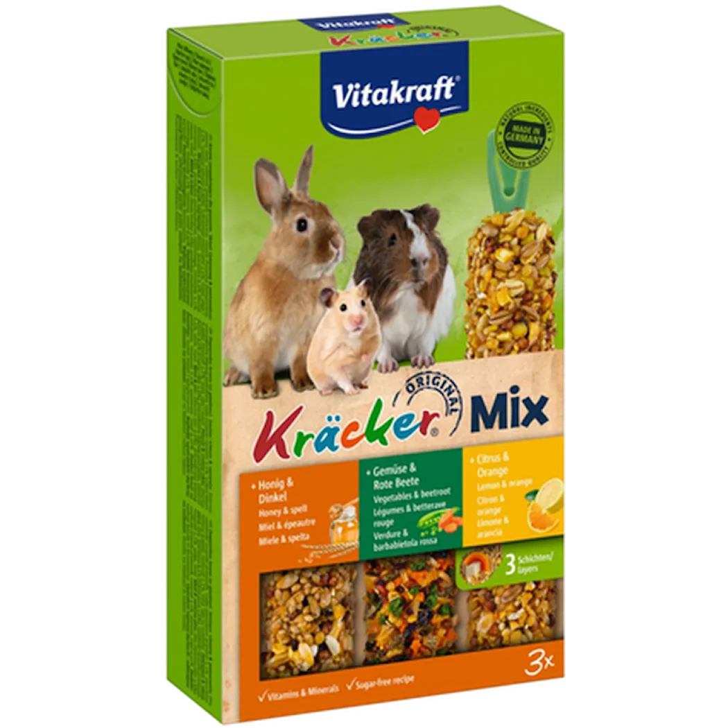 Kjeks Trio-Mix sitrus/grønnsaker/honning 3-pk.