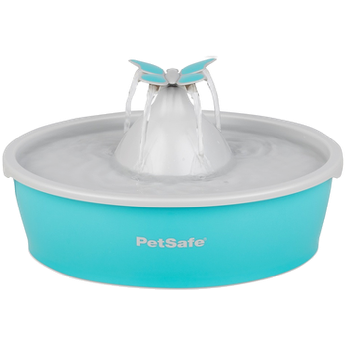 Drinkwell - Butterfly Pet Fountain Turquoise 1,5 L - Katt - Matplats & Vattenfontäner för katt - ZOO.se