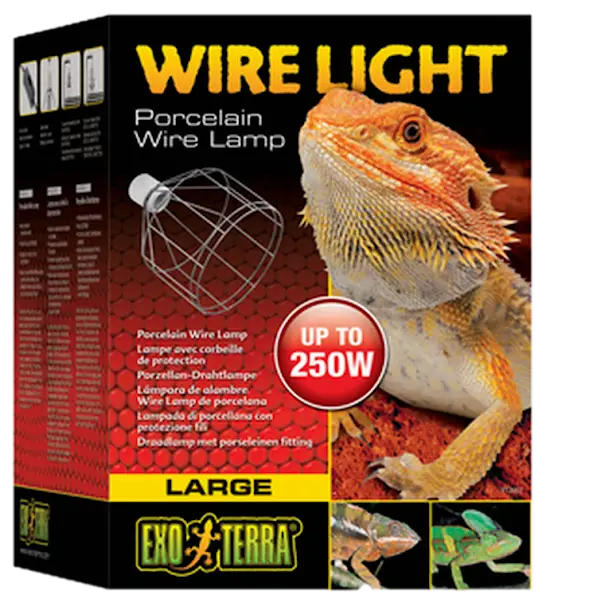 Wire Light - Porselenslampe i ståltråd, grå Large