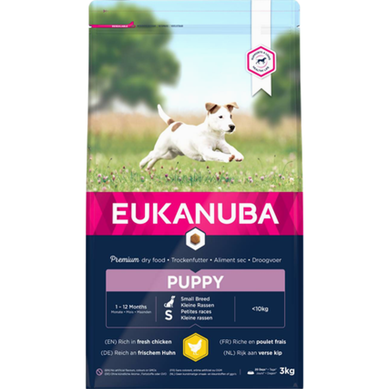 Eukanuba - Dog Puppy Small 3 kg - Hund - Hundmat & hundfoder - Torrfoder för hund - ZOO.se