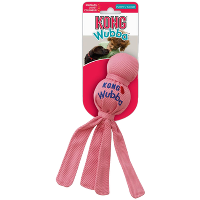 Kong - Wubba Puppy Small Pink/Blue 22x5,5cm - Hund - Hundleksaker & Spel - ZOO.se