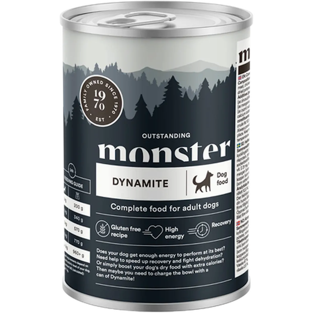 Monster Pet Food Dog Dynamite Boks 
​
