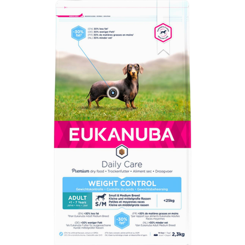 Dog Adult Weight Control Small/Medium 15 kg - Hund - Hundmat & hundfoder - Torrfoder för hund - Eukanuba - ZOO.se