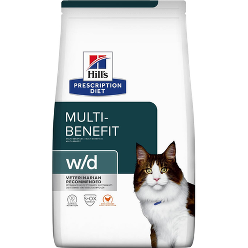 Hill's Prescription Diet Feline - w/d Multi-Benefit - Dry Cat Food 1,5 kg - Katt - Kattfoder & kattmat - ZOO.se