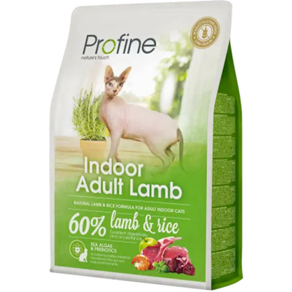 Cat Dry Food Indoor Adult Lamb & Rice Green 10 kg