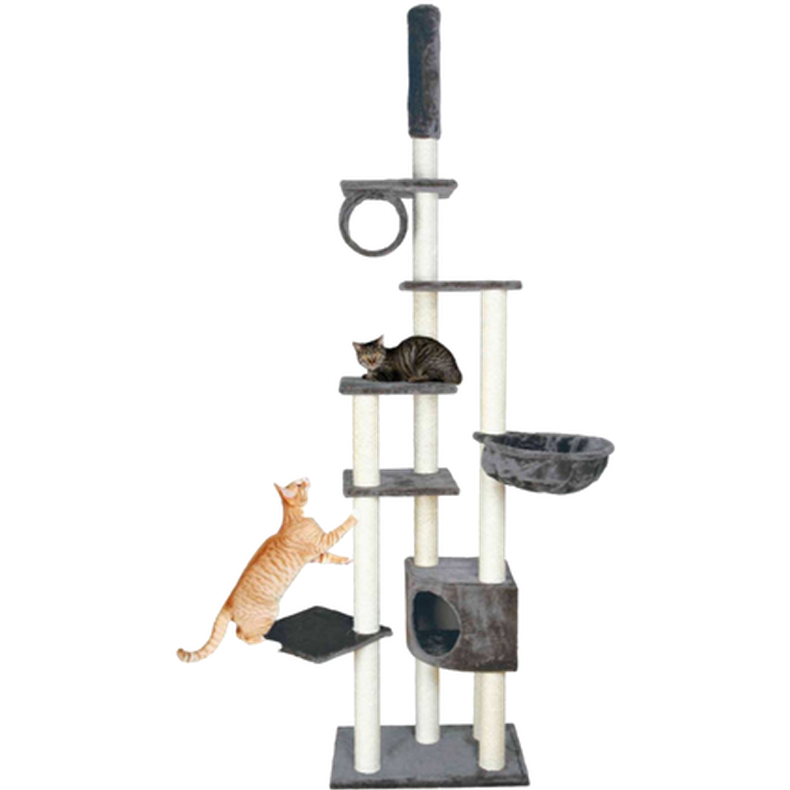 Trixie - Madrid Scratching Post Floor-Ceiling Gray 245 - 270 cm - Katt - ZOO.se