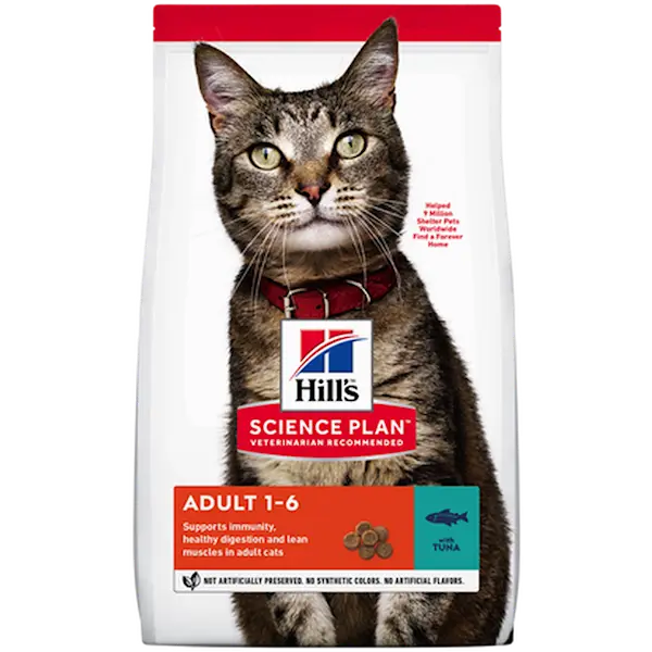 Hills Science Plan Feline Adult Optimal Care Tuna - Dry Cat Food 3 kg