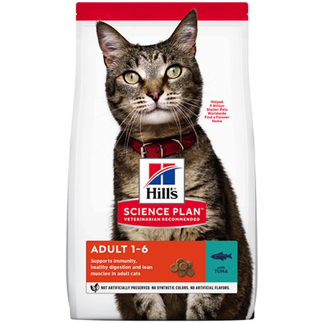 Hills Science Plan Adult Optimal Care Tuna - Dry Cat Food