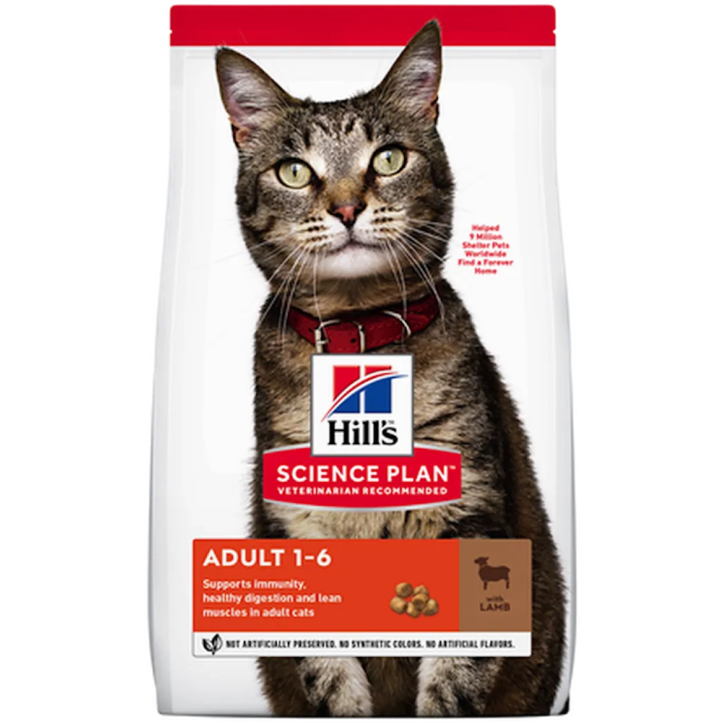 Hills Science Plan Adult Optimal Care Lamb - Dry Cat Food 7 kg