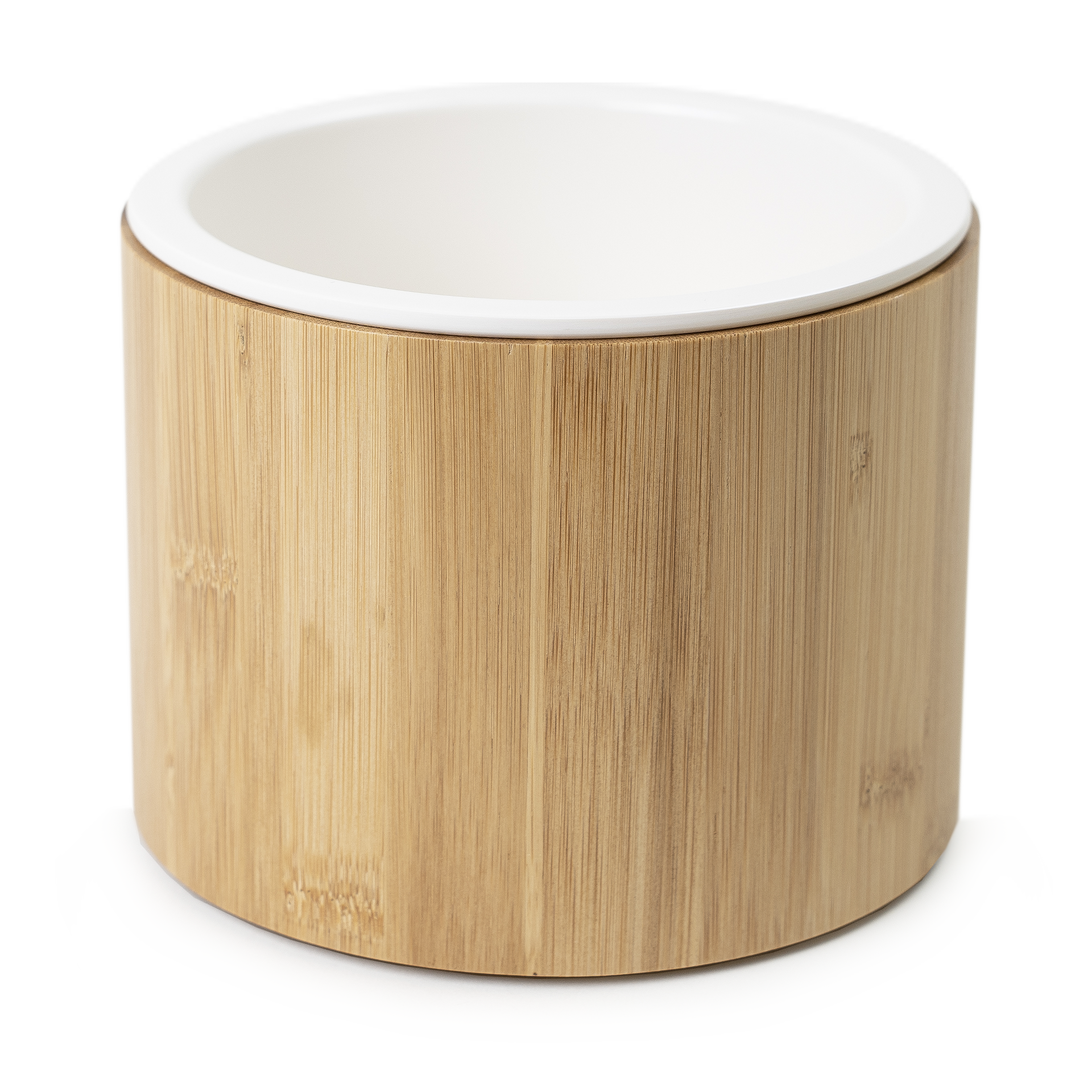 Upphöjd Matskål Bamboo Ergo Vit L 800ml 17x12cm